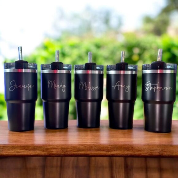 Stanley Quencher H2.0 Tumbler: Laser Engraved Stainless Steel, 30oz/40oz - Picture 8 of 8